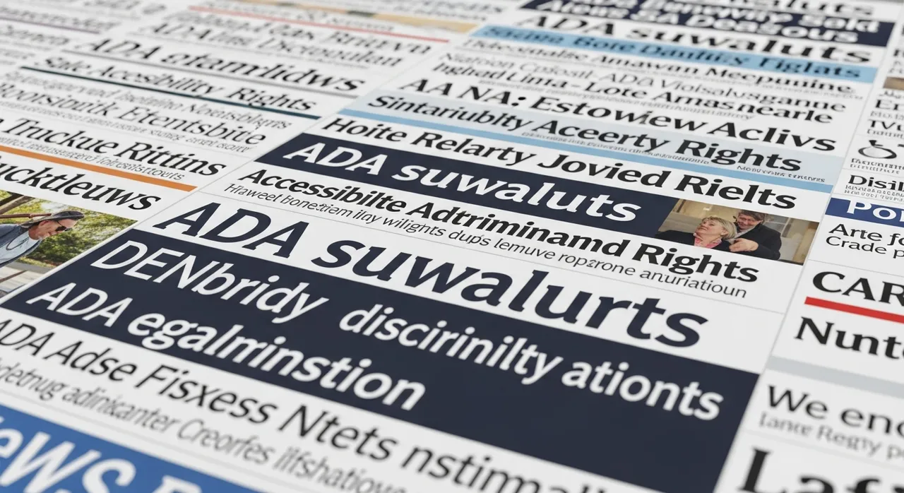 News coverage of ADA lawsuits